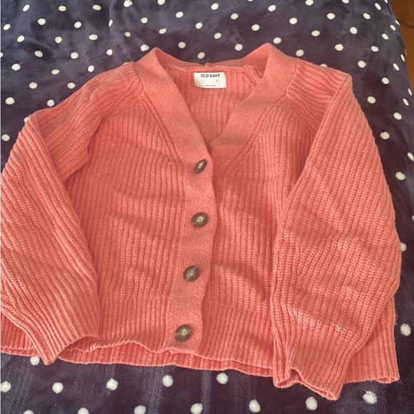 Old navy large tall crop cardigan in pink - Picture 1 of 1